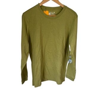Carhartt Olive Green Long Sleeve Shirt women’s large NEW
